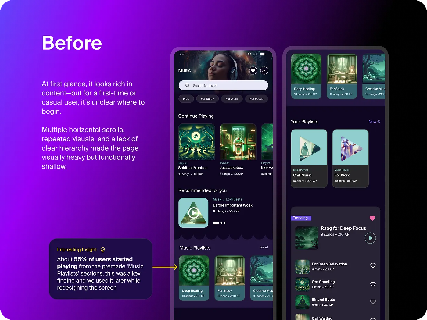 Before redesign